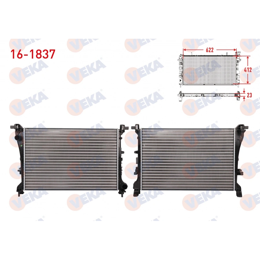 SU RADYATORU MEKANIK FIAT EGEA 1.3 MJT M-T AC+/- 2015-