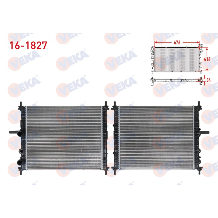 SU RADYATORU MEKANIK FIAT MAREA (185) 1.6i 16v M-T AC+ 1996-2002