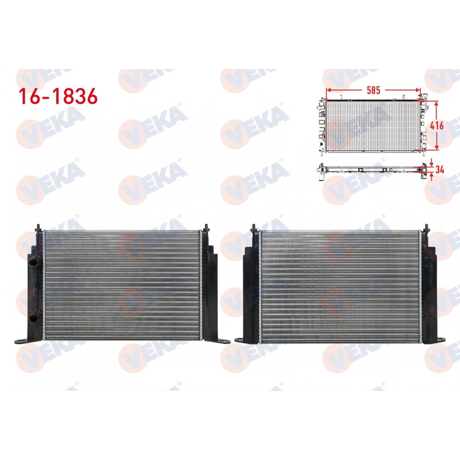 SU RADYATORU MEKANIK FIAT STILO (192) 1.8 16v M-T AC+/- 2001-2005
