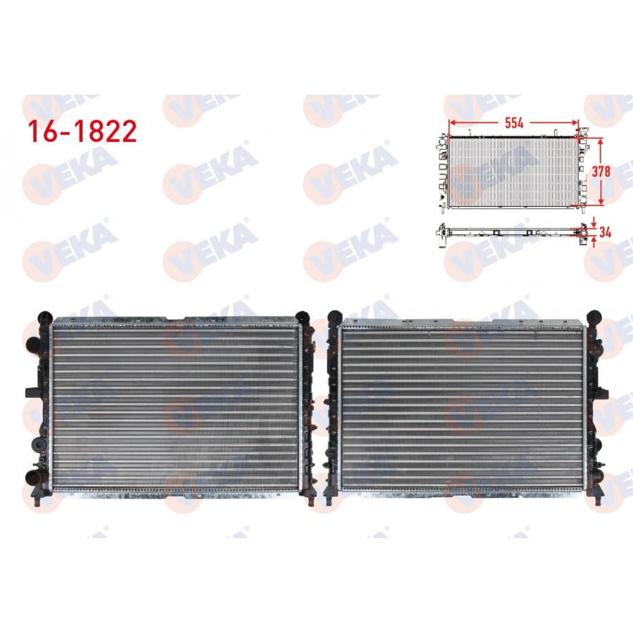 SU RADYATORU MEKANIK FIAT TEMPRA 2.0i M-T 1992-1999