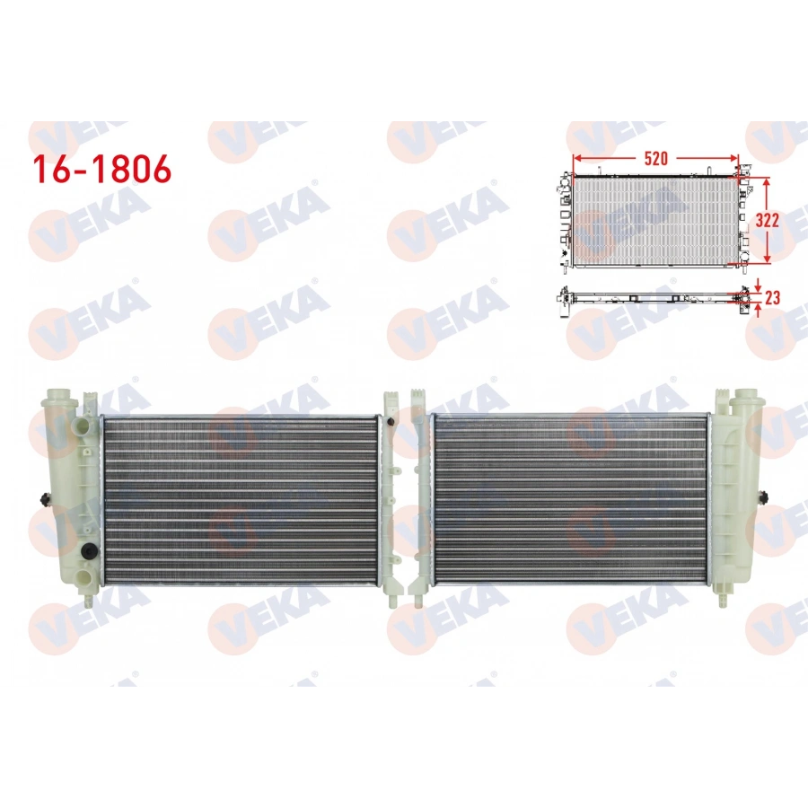 SU RADYATORU MEKANIK FIAT UNO 70 1.4i M-T 1994-2000