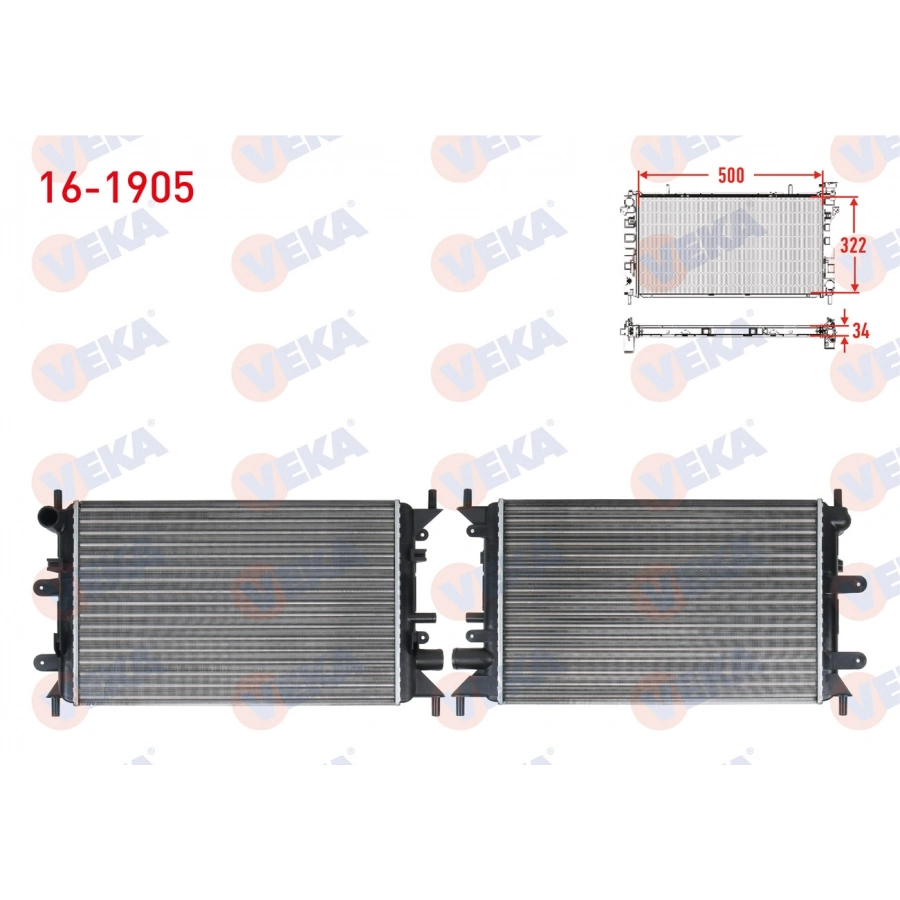 SU RADYATORU MEKANIK FORD ESCORT CL 1.4 KARBURATORLU M-T 1992-2000
