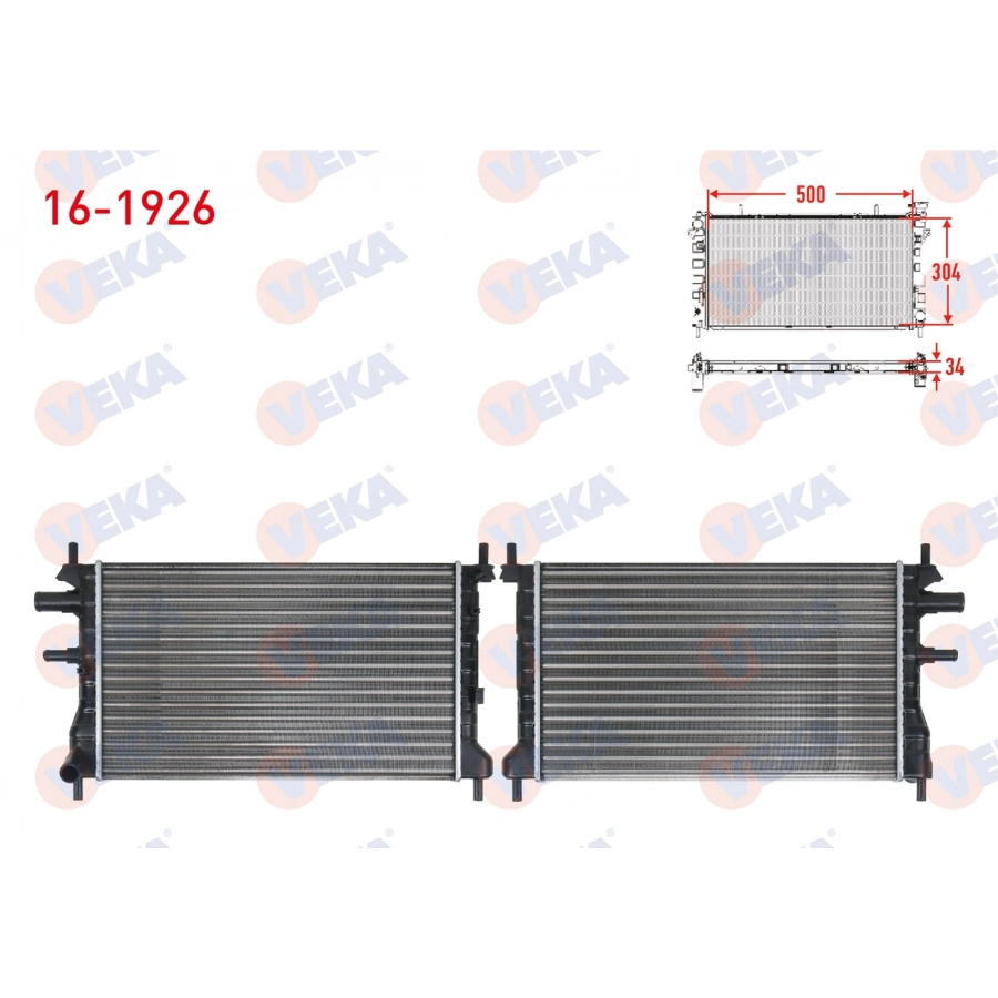 SU RADYATORU MEKANIK FORD FIESTA IV 1.3i M-T AC- 1996-2002