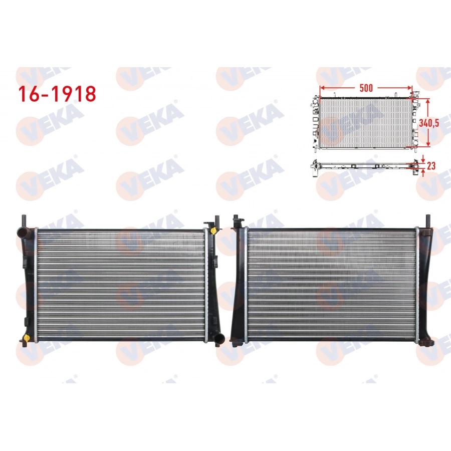 SU RADYATORU MEKANIK FORD FIESTA V 1.25i (EFI) A-T/M-T AC+/- 2001-2008