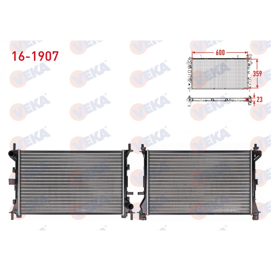 SU RADYATORU BRAZING FORD FOCUS I (DAW,DBW) 1.6i 16v M-T 1998-2004