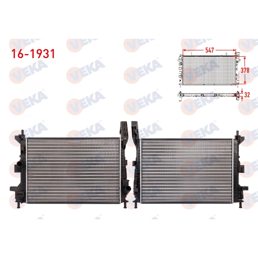 SU RADYATORU MEKANIK FORD FOCUS III 1.0 ECOBOOST M-T AC+/- 2011-2015