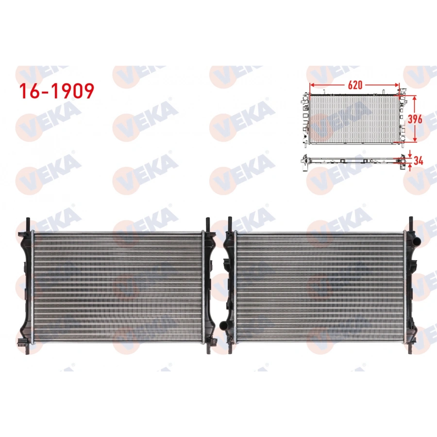 SU RADYATORU MEKANIK FORD TRANSIT (V184) 2.4 TDCI M-T AC+/- 2000-2006