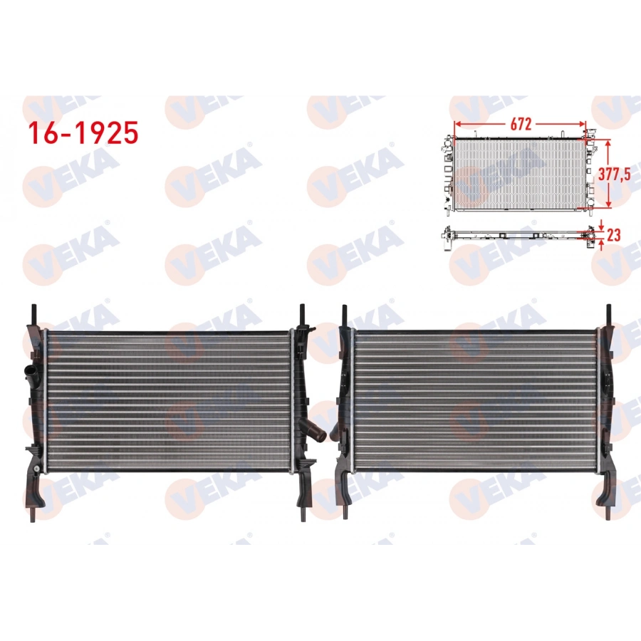 SU RADYATORU MEKANIK FORD TRANSIT (V347) (KISA SASE) 2.2 TDCI M-T AC- 2006-2009