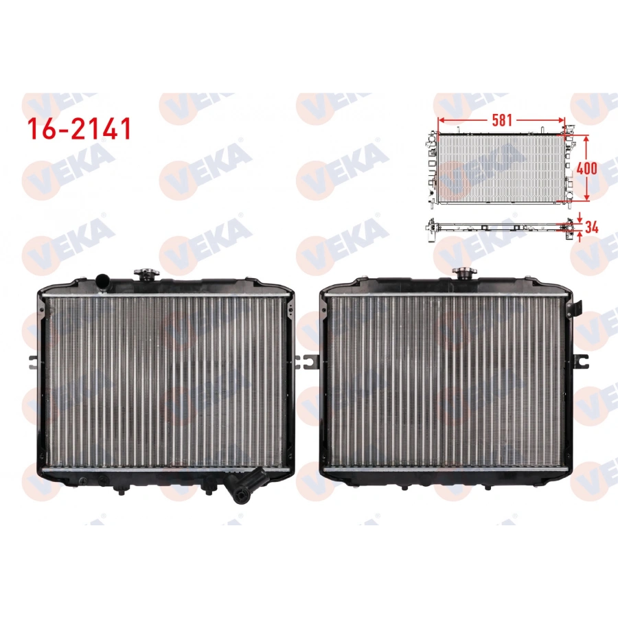 SU RADYATORU MEKANIK HYUNDAI H100 2.5 D (KAMYONET) 1997-2004