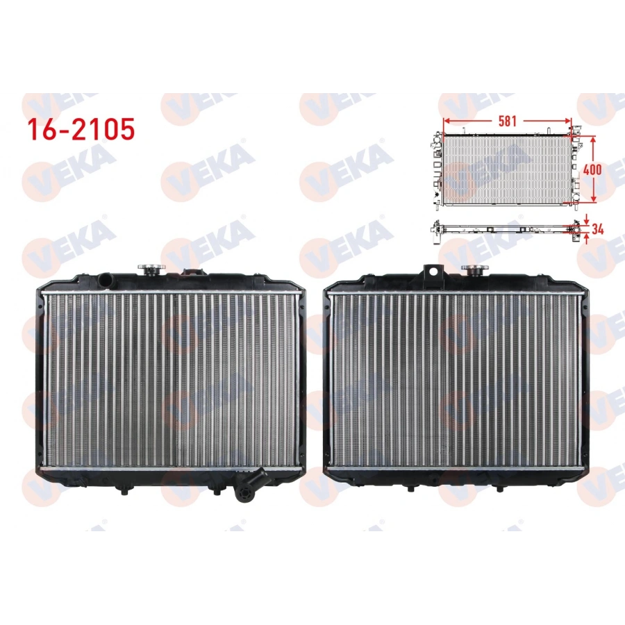 SU RADYATORU MEKANIK HYUNDAI H100 (MINIBUS) 2.5 D M-T 1993-2004