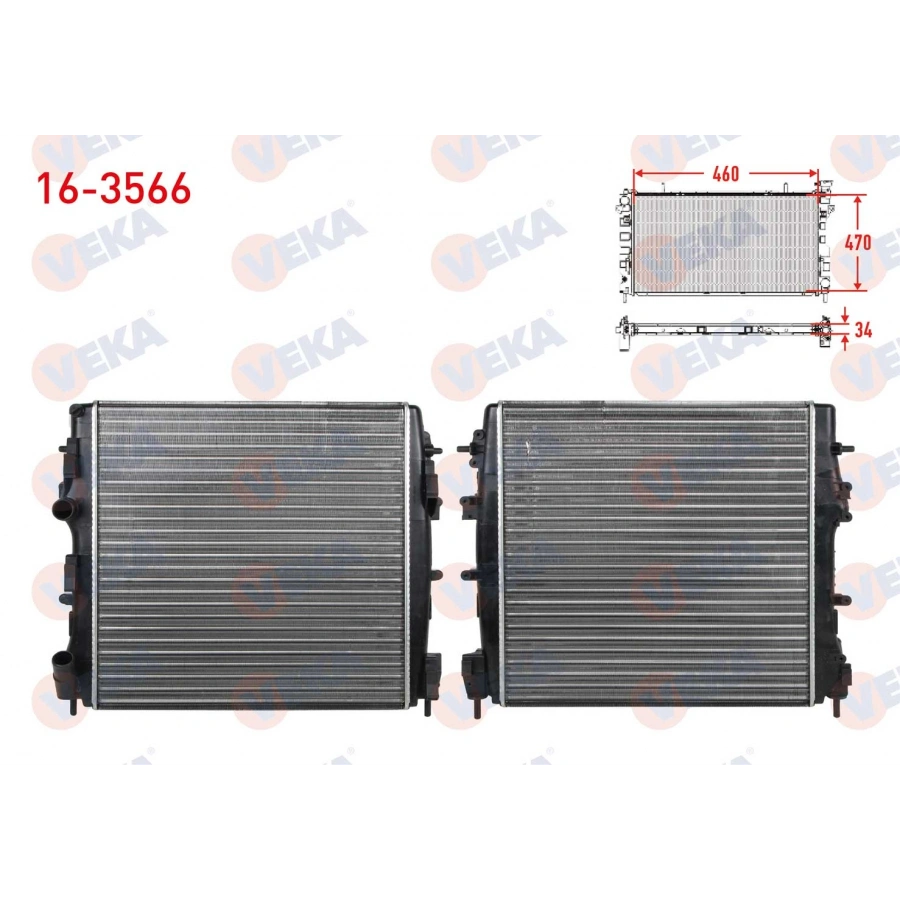 SU RADYATORU MEKANIK (INTERCOOLER BAGLANABILIR TIP) RENAULT KANGOO (KC0/1) 1.5 DCI M-T AC- 1998-2008