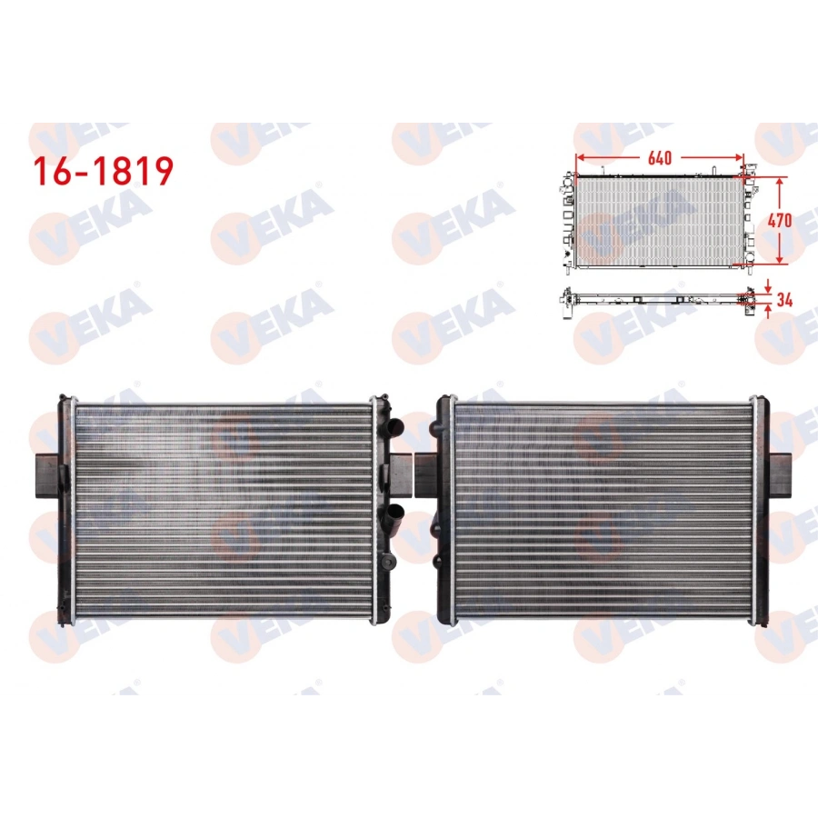SU RADYATORU MEKANIK IVECO DAILY II 30-10 2.8i M-T AC- 1996-1999