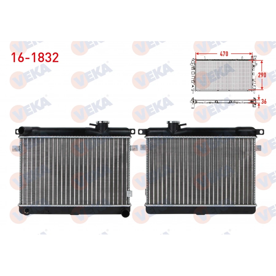 SU RADYATORU MEKANIK KAPAKLI 3 SIRALI SUPER FIAT 131 1.3 M-T 1979-1993