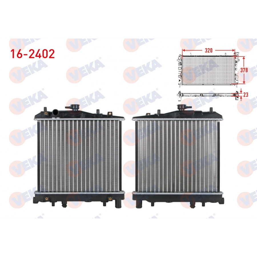 SU RADYATORU BRAZING KIA PRIDE (DA) 1.3 16v 1990-1999