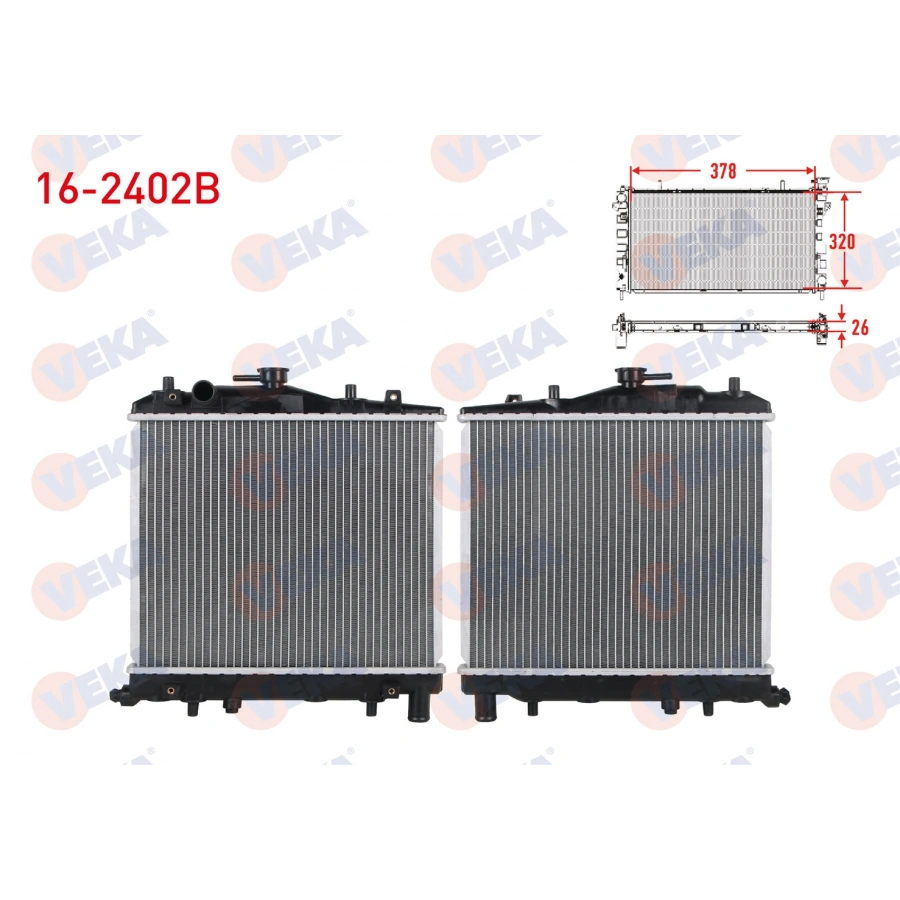 SU RADYATORU BRAZING KIA PRIDE (DA) 1.3 16v 1990-1999