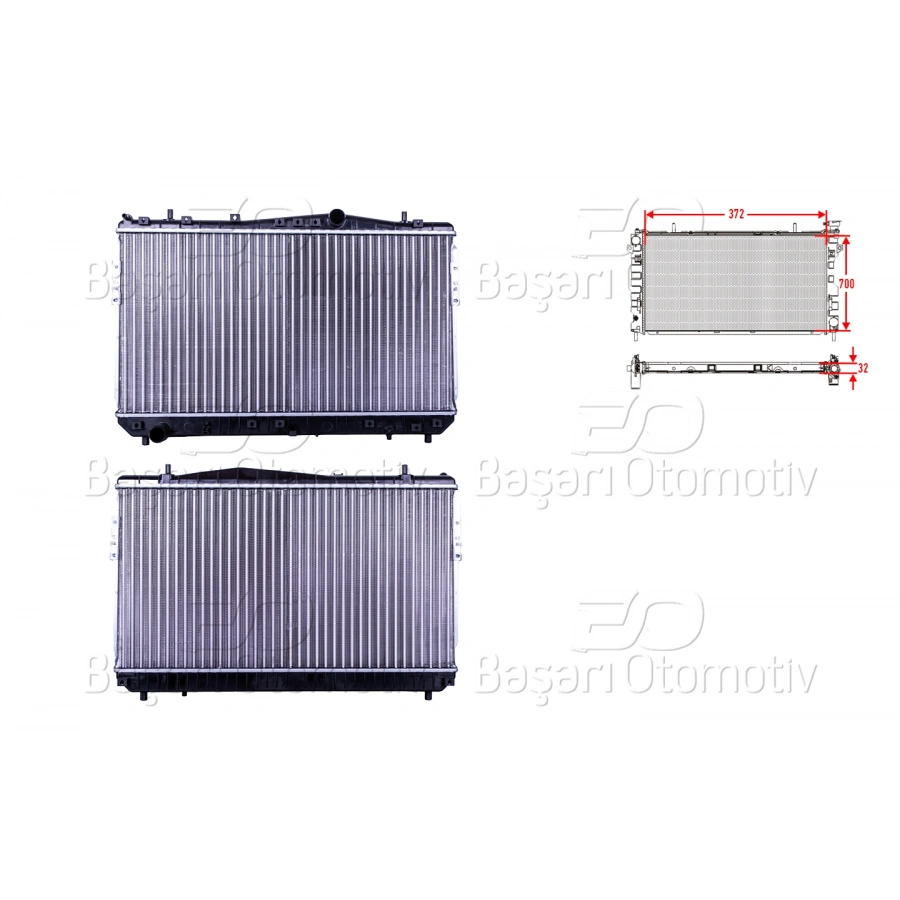 SU RADYATORU MEKANIK MT 372X700X23 CHEVROLET LACETTI J200 NUBIRA 1.4 1.6 1.8 03 >