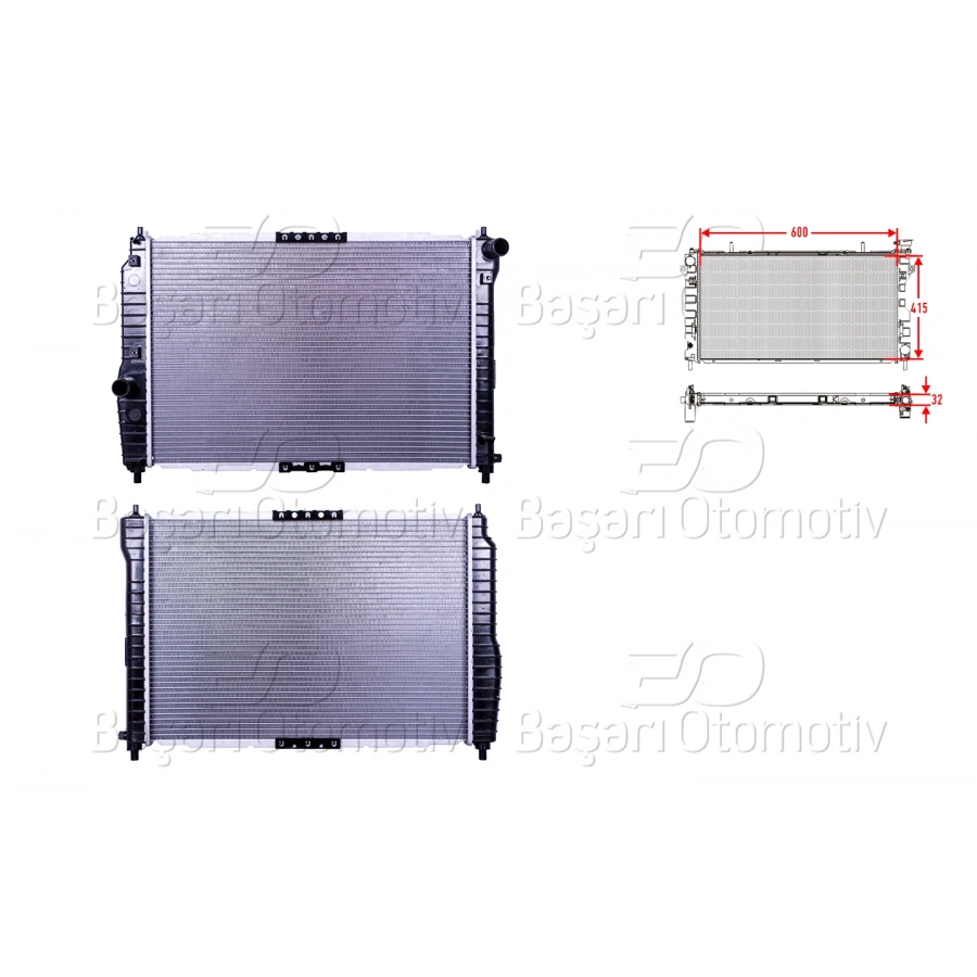 SU RADYATORU MEKANIK MT 414X600X23 CHEVROLET AVEO KALOS 1.4 06 >