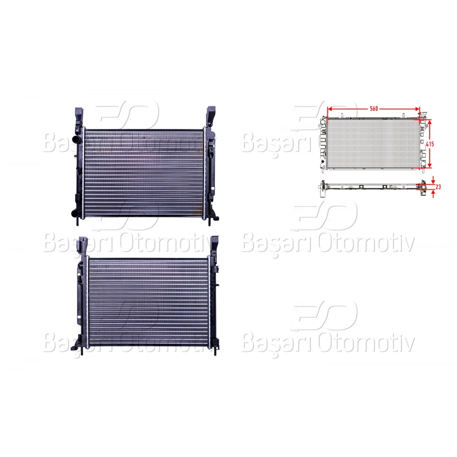 SU RADYATORU MEKANIK MT 560X415X23 RENAULT KANGOO 1.2 1.5DCI 1.6 08 >8200418328