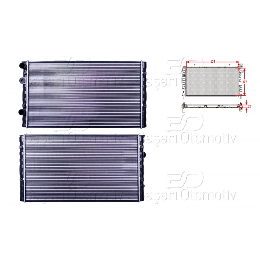 SU RADYATORU MEKANIK MT 628X378X32 VW POLO LUPO 1.4 1.6 16V AFH AHW 94 >