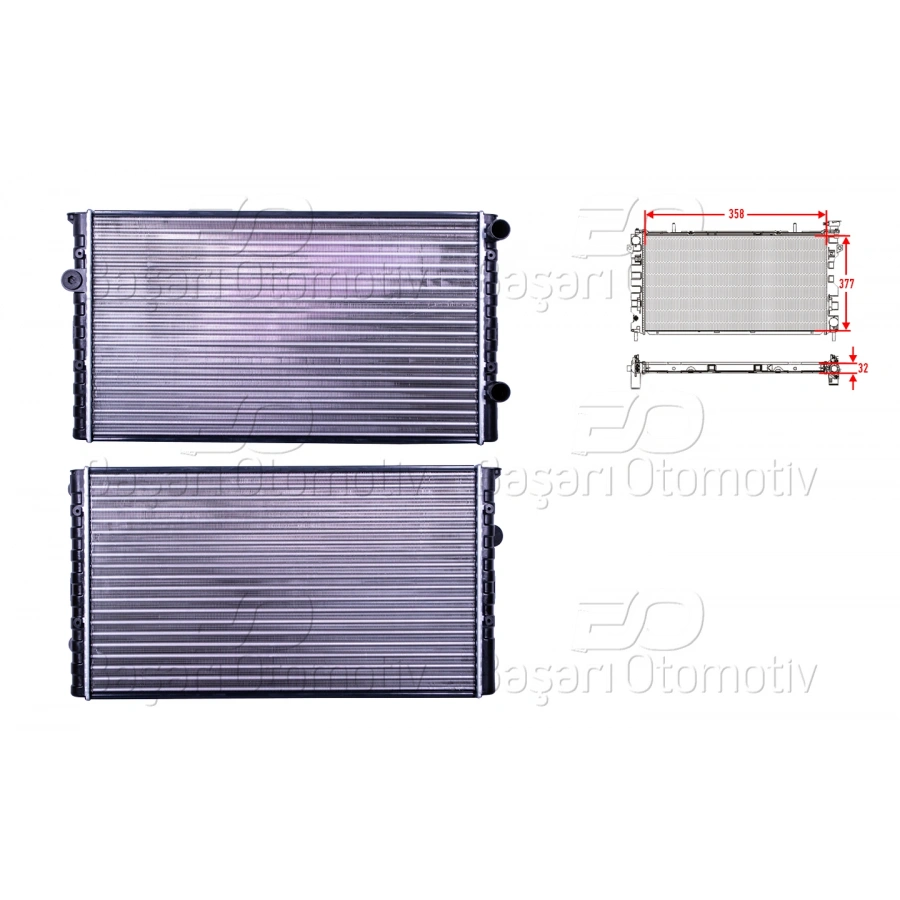 SU RADYATORU MEKANIK MT-AT 430X322X23 VW GOLF3 VENTO 1.9TDI 91 >