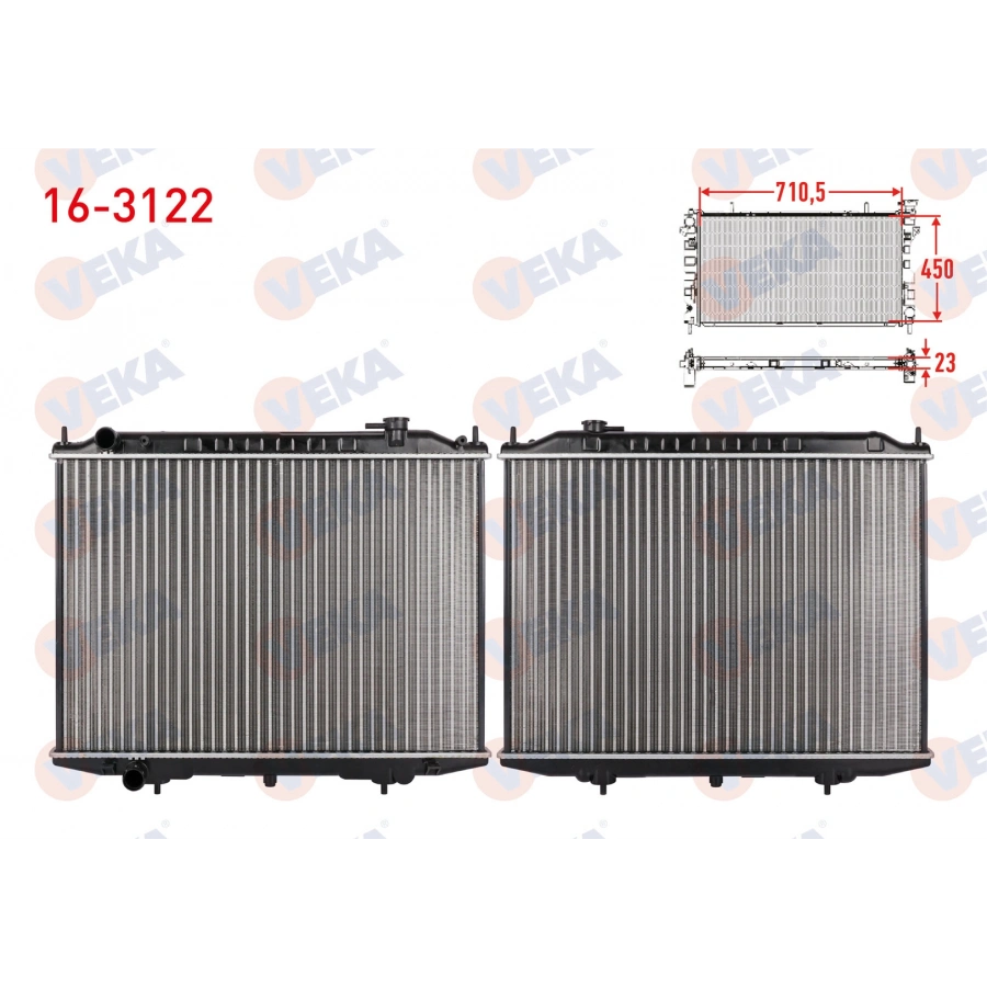 SU RADYATORU MEKANIK NISSAN PICK UP (D22) 2.5 DI (YD25DDTI) M-T 2005-
