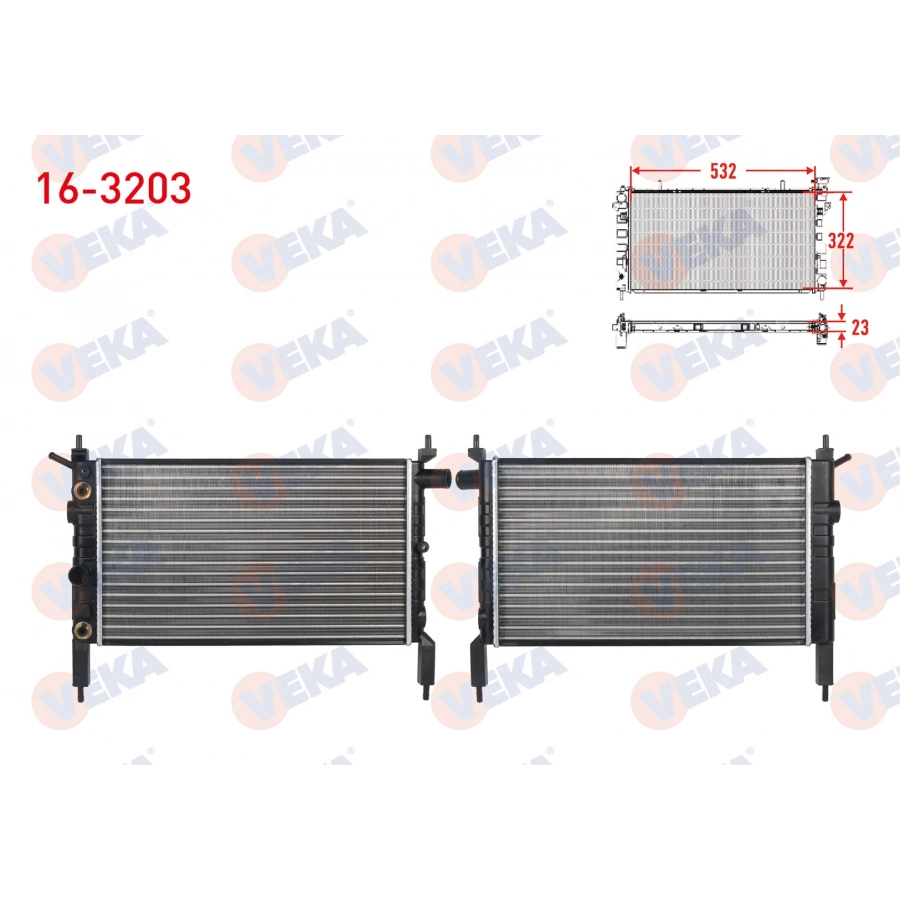SU RADYATORU MEKANIK OPEL ASTRA F 1.4i A-T 1991-1998