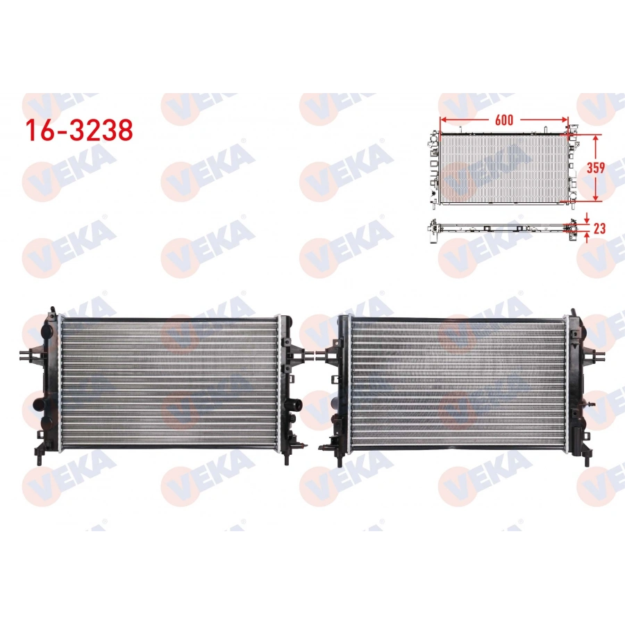 SU RADYATORU MEKANIK OPEL ASTRA H 1.6i M-T 2004-2010