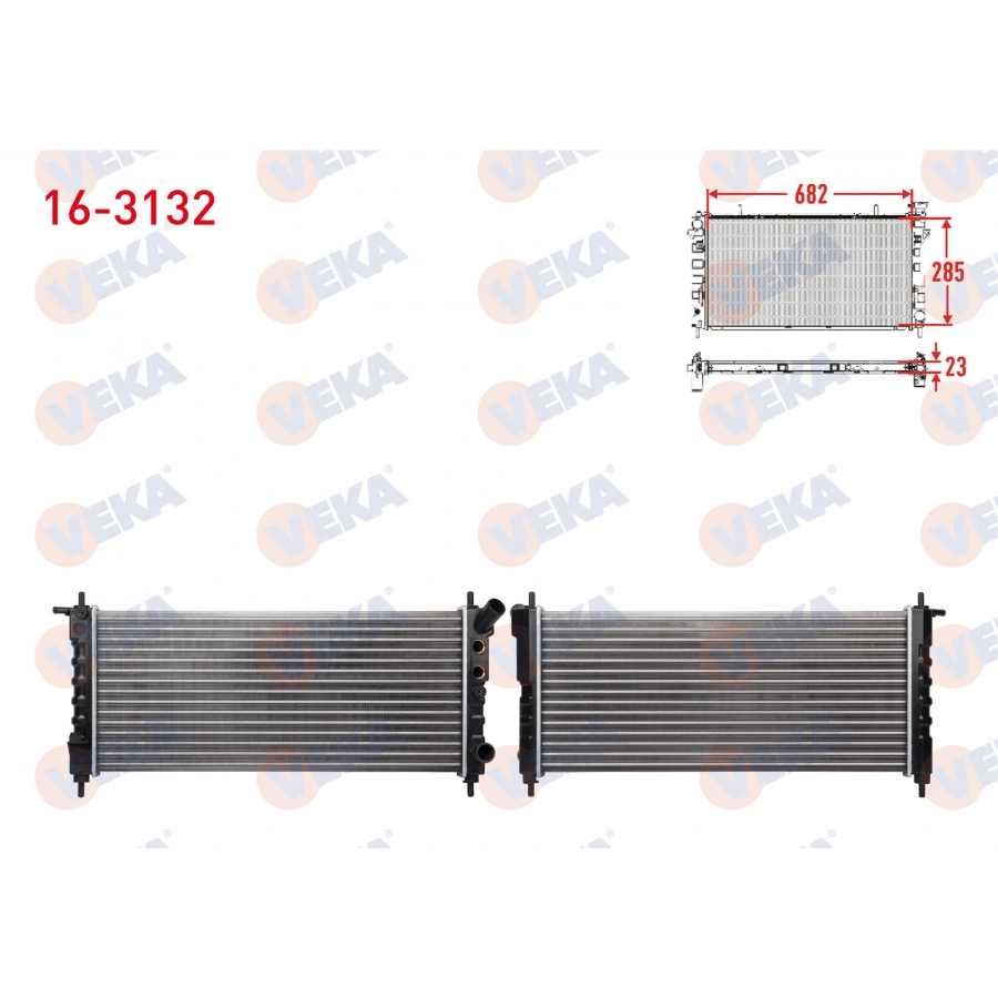 SU RADYATORU MEKANIK OPEL CORSA B 1.0i 12v M-T 1993-2000
