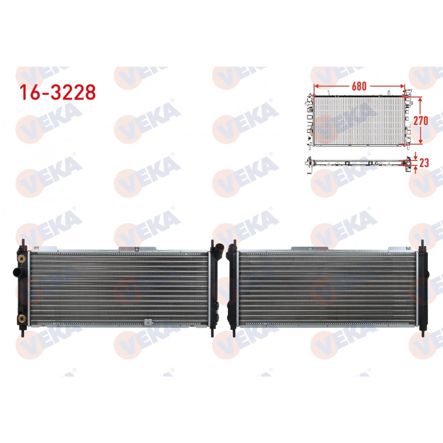 SU RADYATORU MEKANIK OPEL CORSA B 1.2i 16v A-T 1993-2000
