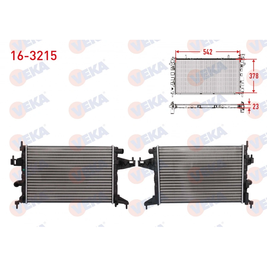 SU RADYATORU MEKANIK OPEL CORSA C 1.4 M-T 2000-2006