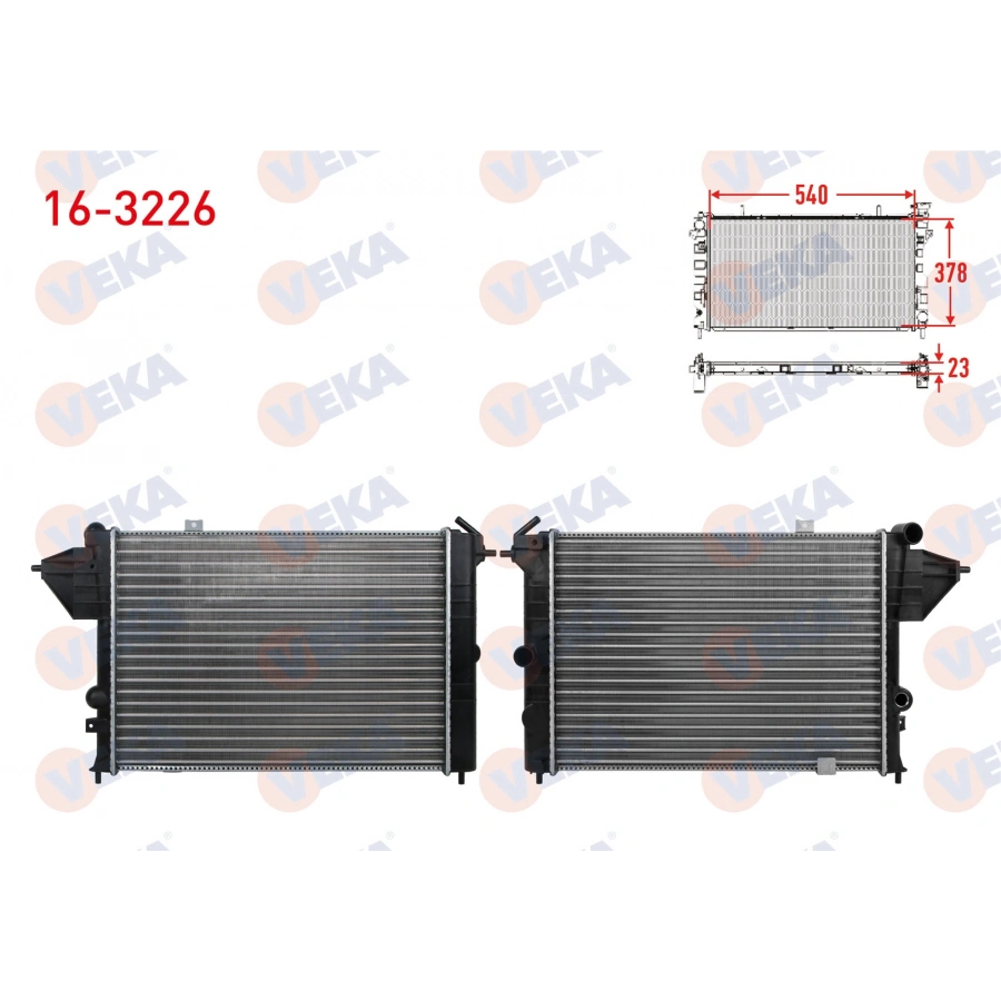 SU RADYATORU MEKANIK OPEL VECTRA A 1.7 D M-T 1988-1995