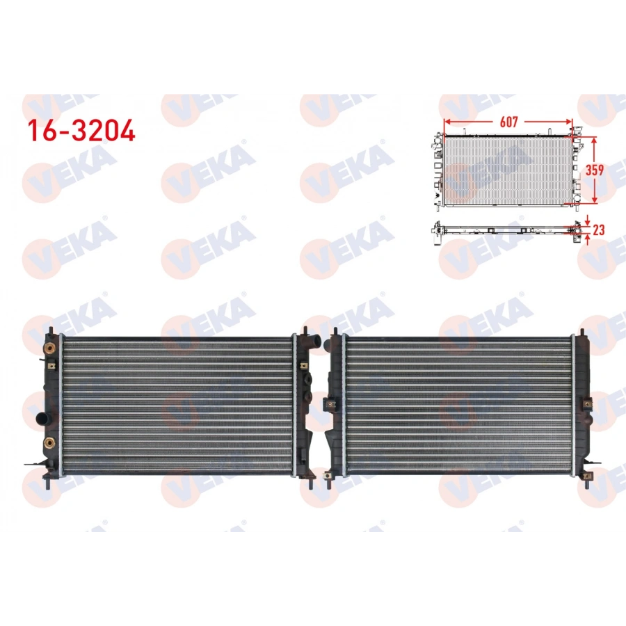 SU RADYATORU MEKANIK OPEL VECTRA B 1.6i A-T 1995-2003