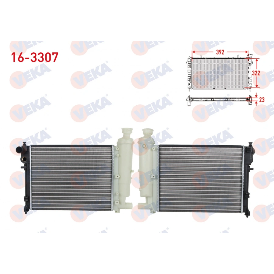 SU RADYATORU MEKANIK PEUGEOT 106 II 1.1i M-T ( KISA ) 1996-2002