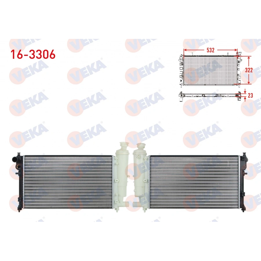 SU RADYATORU MEKANIK PEUGEOT 106 II 1.4i M-T ( UZUN ) 1996-2002