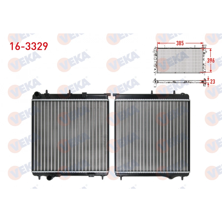 SU RADYATORU MEKANIK PEUGEOT 207 (WA,WC) 1.4 HDI M-T AC+/- 2006-2012
