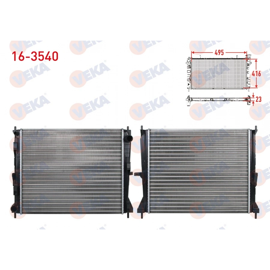 SU RADYATORU MEKANIK RENAULT CLIO III (BR0/1,CR0/1) 1.5 DCI A-T/M-T 2005-2012