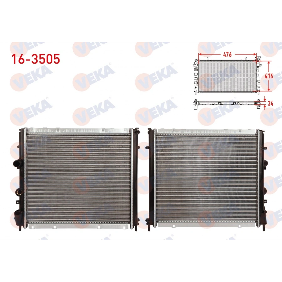 SU RADYATORU MEKANIK RENAULT KANGOO (KC0/1) 1.9 D M-T 1998-2008