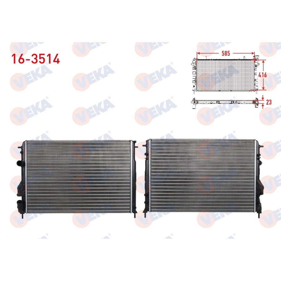SU RADYATORU MEKANIK RENAULT MEGANE I (BA0/1) 1.4i 16v A-T/M-T 1996-2003