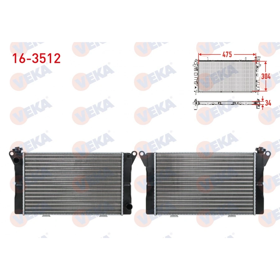 SU RADYATORU BRAZING KALINLIK 32mm RENAULT R12 1.3 - 1.4 1971-2000