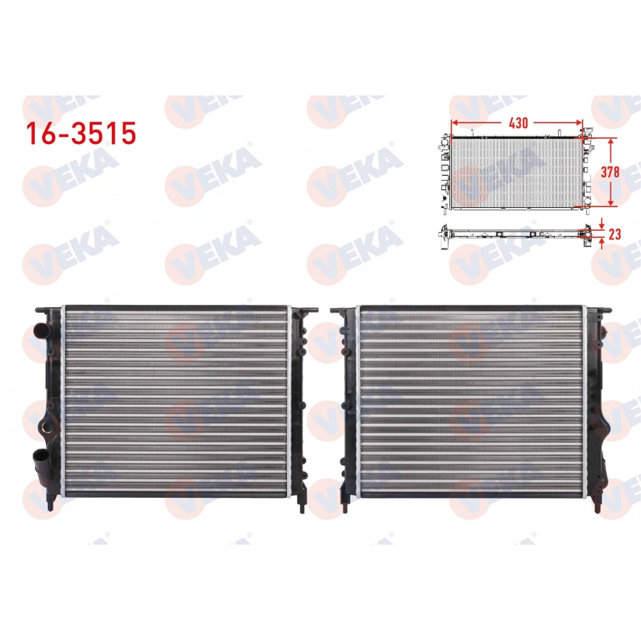 SU RADYATORU MEKANIK RENAULT R19 1.4 A-T/M-T 1988-2001