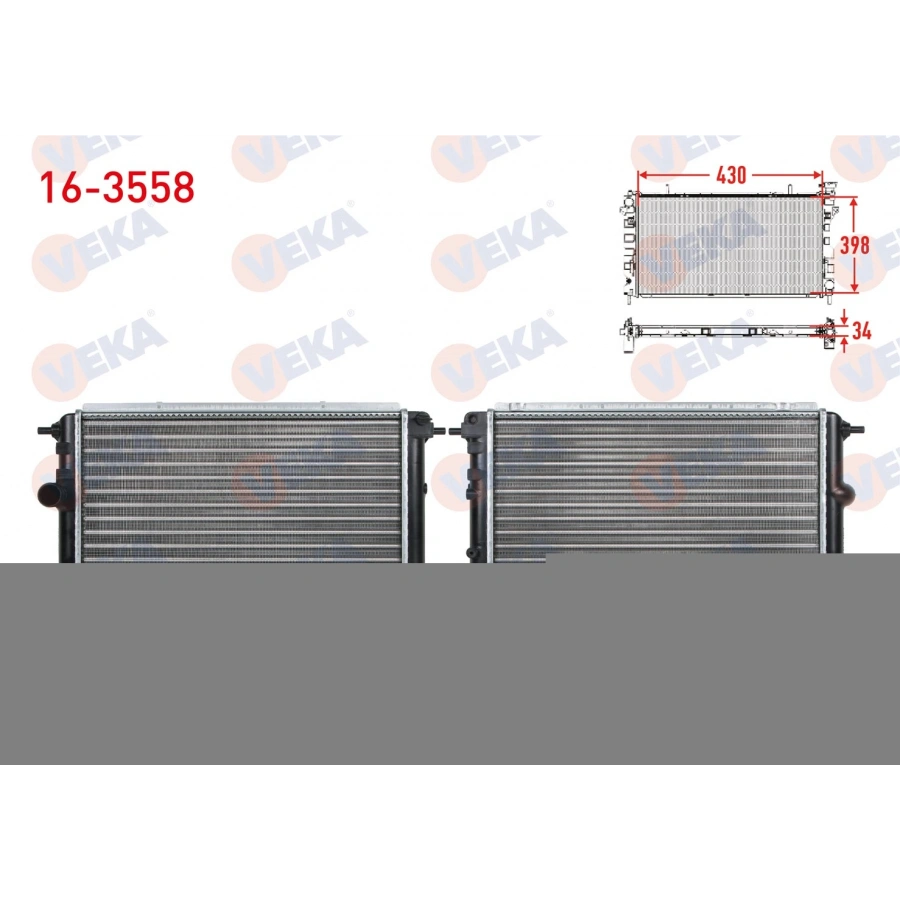 SU RADYATORU BRAZING RENAULT R19 1.4 (ENJEKSIYONLU) A-T/M-T AC+ 1988-1996