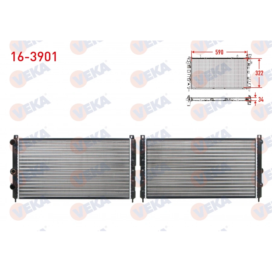 SU RADYATORU MEKANIK SKODA FELICIA 1.9 D M-T AC +/- 1994-2002 / FELICIA 1.6 1994-2002