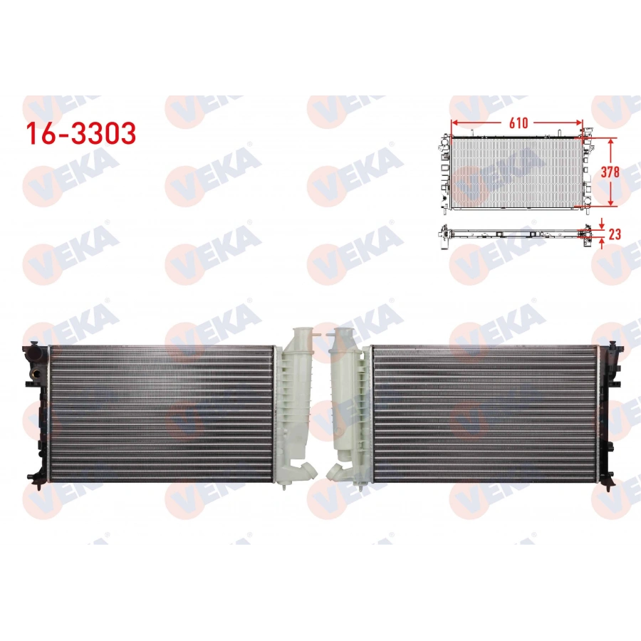 SU RADYATORU MEKANIK TIRNAKLI PEUGEOT 306 (7B,N3,N5) 1.4i M-T 1993-2002