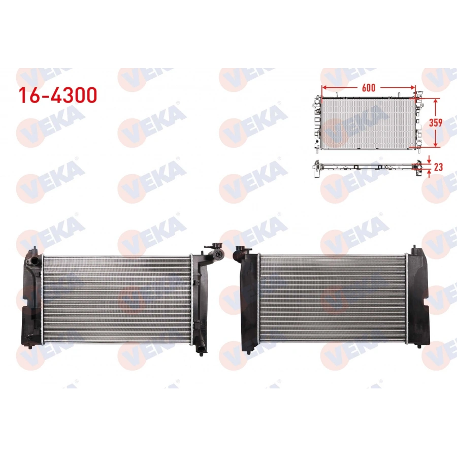 SU RADYATORU MEKANIK TOYOTA COROLLA (_E12_) 1.4 VVT-I M-T 2002-2007