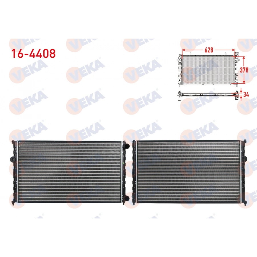 SU RADYATORU MEKANIK VOLKSWAGEN CADDY II (9K9A) 1.9 D M-T 1995-2004