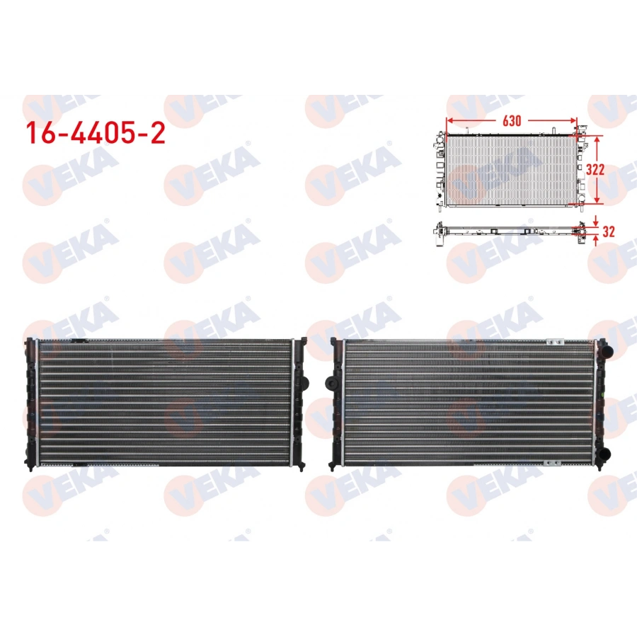 SU RADYATORU MEKANIK VOLKSWAGEN POLO CLASSIC (6KV2) 1.6 AFT MOTOR M-T AC - 1995-2001