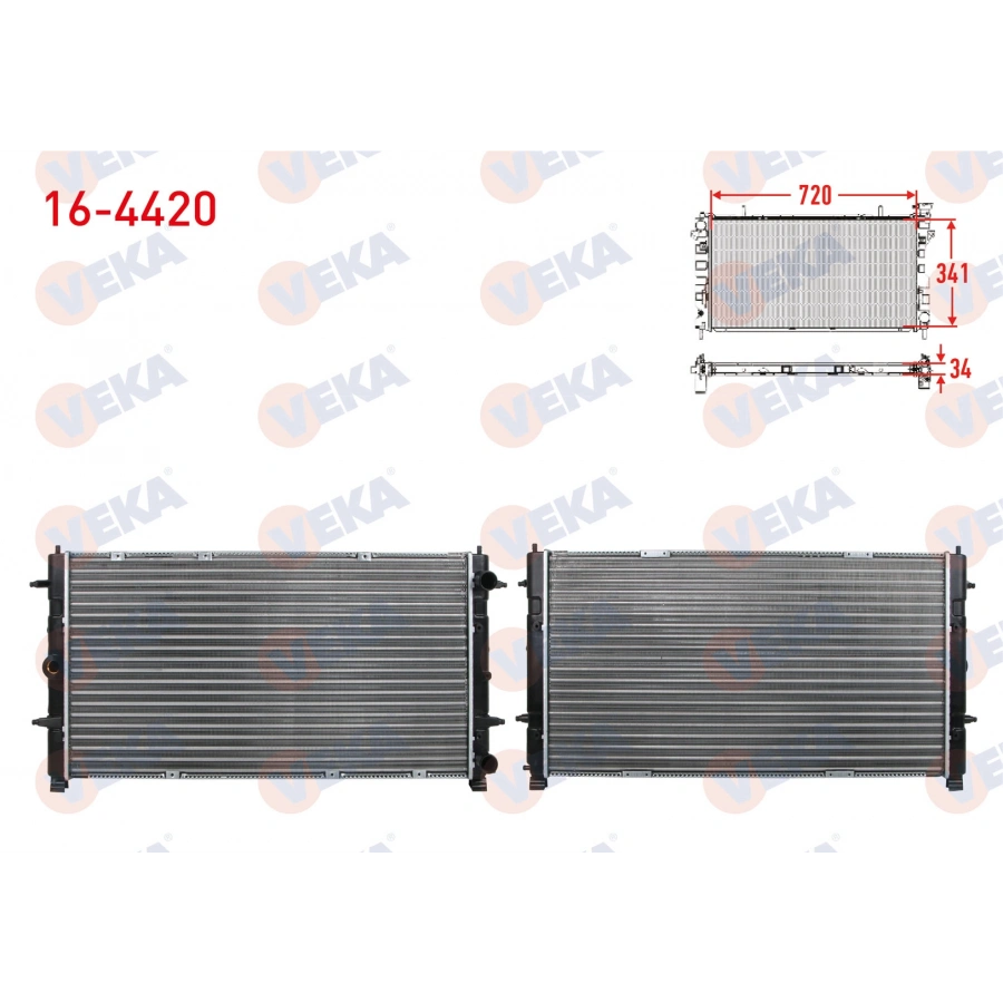 SU RADYATORU MEKANIK VOLKSWAGEN TRANSPORTER IV (70XB,70XC,7DB,7DW) 1.9 TD M-T 1990-2003