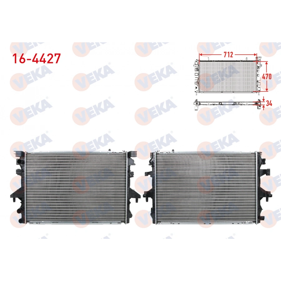SU RADYATORU MEKANIK VOLKSWAGEN TRANSPORTER V (7HA,7HH,7EA,7EH) 1.9 TDI M-T 2003-2011