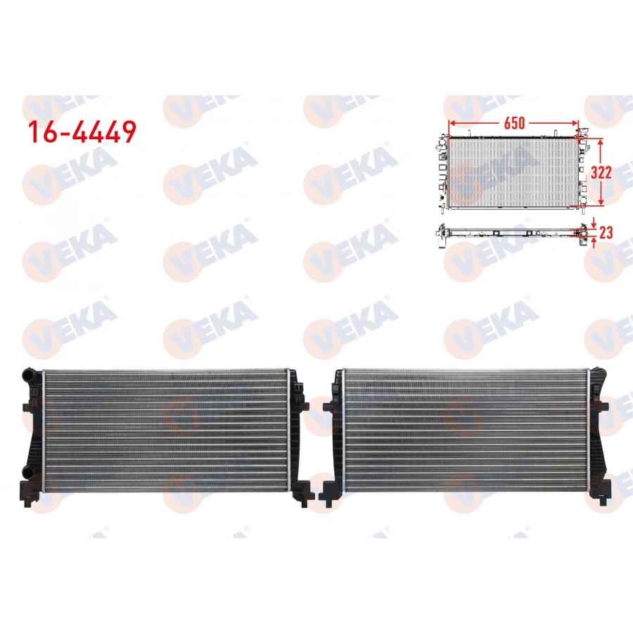 SU RADYATORU MEKANIK VW GOLF7 A3 1.2TSI 65X32 13 >