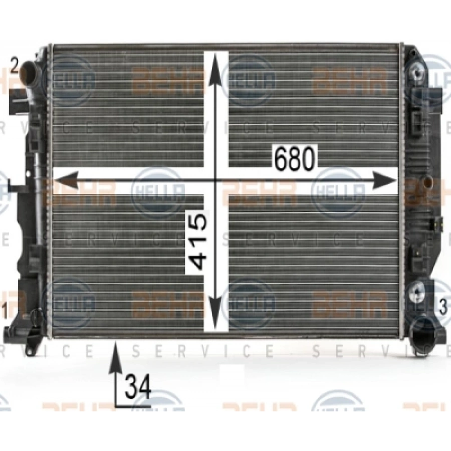 SU RADYATÖRÜ OTOMATIK MB SPRINTER 906 651 2011-2018